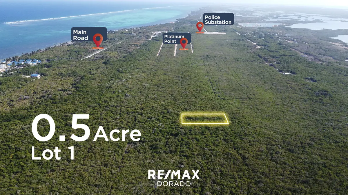 Affordable 0.5 Acre Lot, Ambergris Caye,