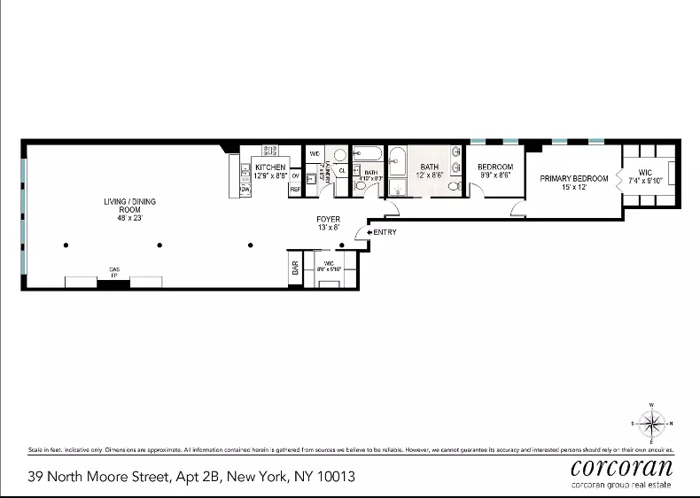 39 N Moore St #2B, New York, NY 10013-2474