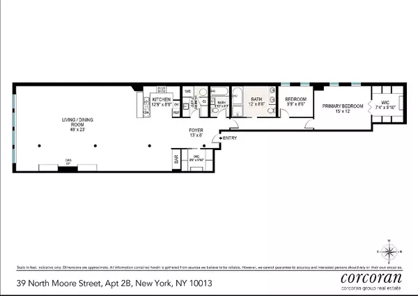 39 N Moore St #2B, New York, NY 10013-2474