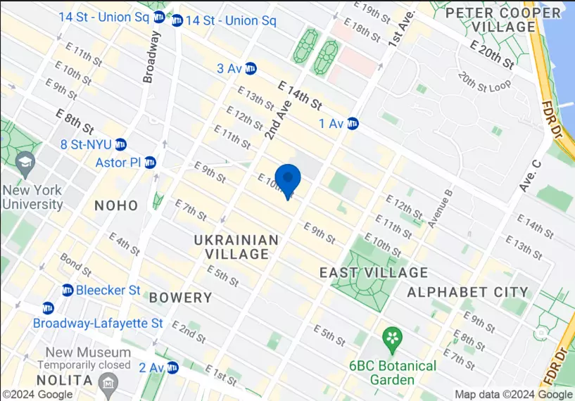 New York, NY 10003,New Theatre Building 240 East 10th Street #15B