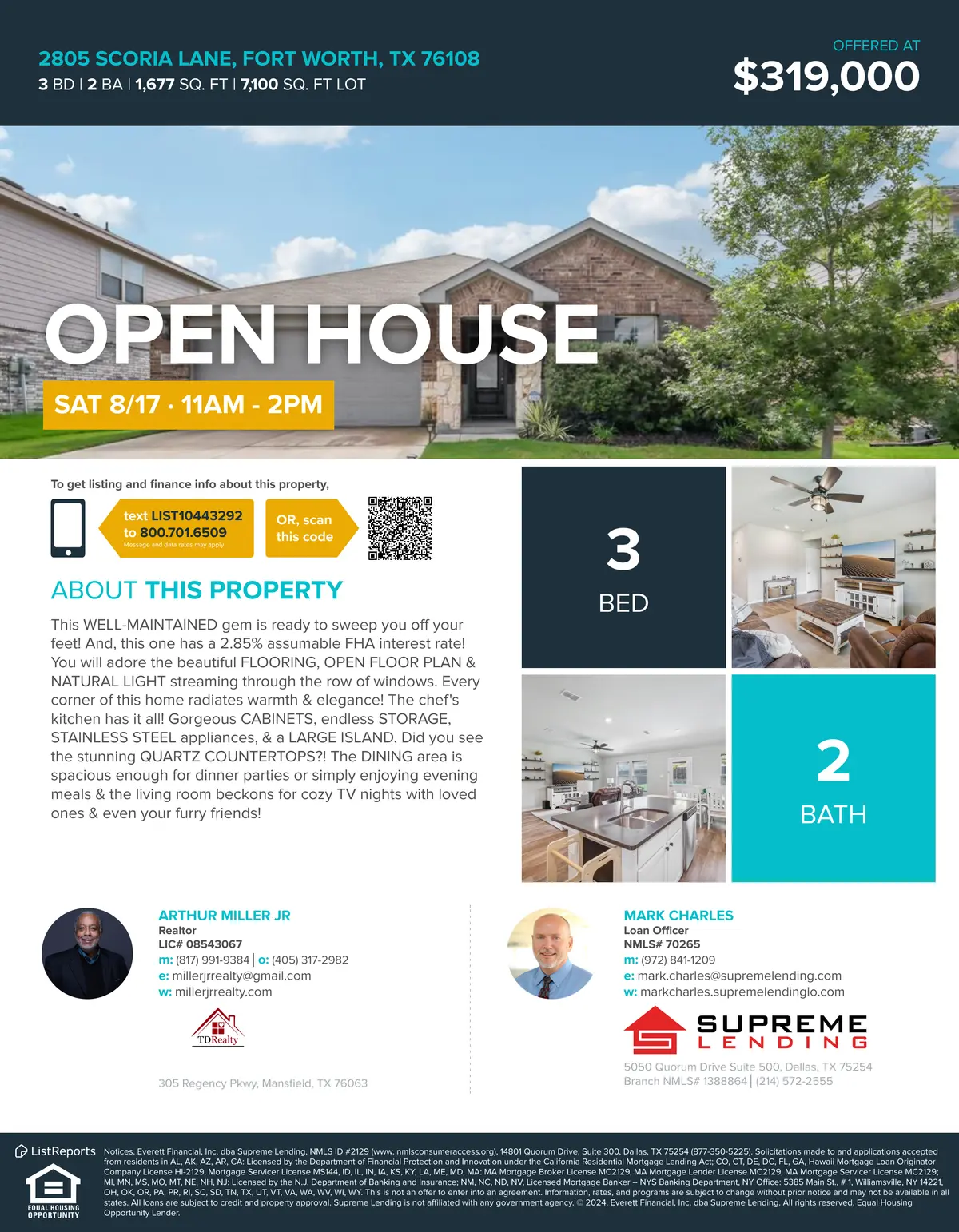 2805 Scoria Ln, Fort Worth, TX 76108-2171