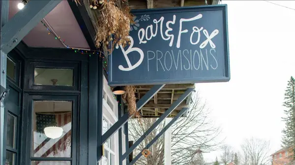 Bear and Fox. Cafe and apartment