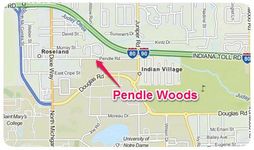 Pendle Woods Map