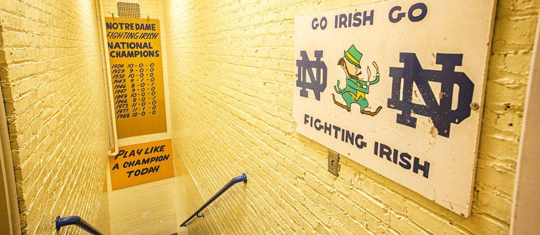 Notre Dame Slap the Sign