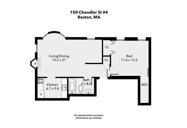 150 Chandler St #4, Boston, MA 02116