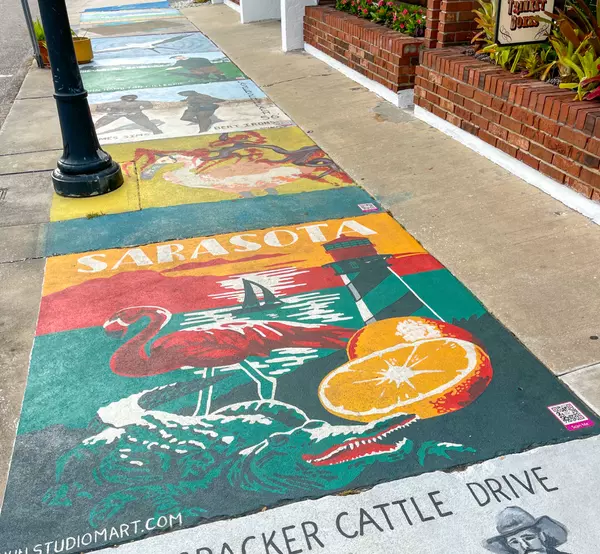 Sarasota chalk art downtown Sarasota