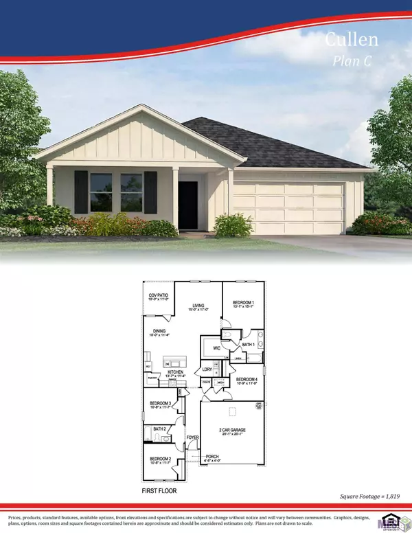 1381 W WORTHY RD, Gonzales, LA 70737
