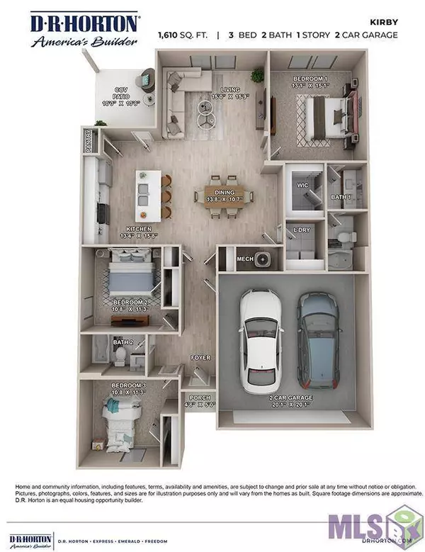 35544 GROVEMONT DR, Denham Springs, LA 70726