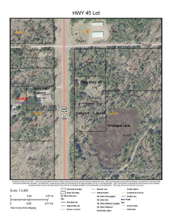 ON HWY 45, Conover, WI 54519