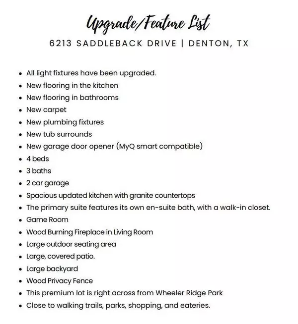 6213 Saddleback Drive, Denton, TX 76210