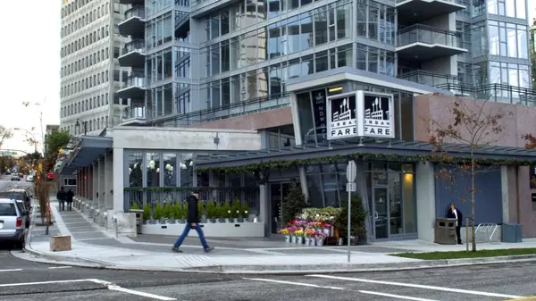shop at the urban fare at the base of the building at 1205 west hastings street in coal harbour