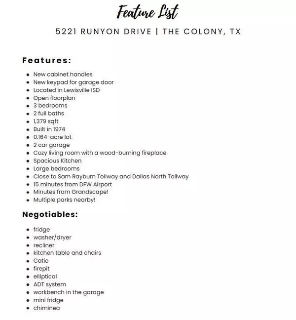 5221 Runyon Drive, The Colony, TX 75056
