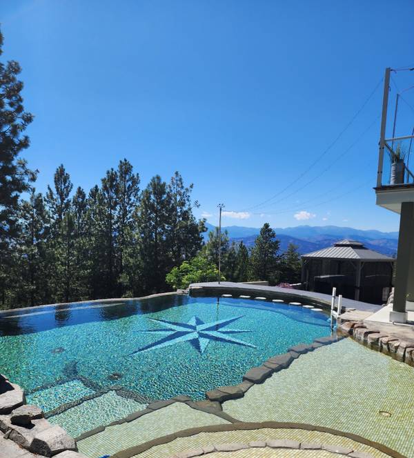 Outdoor Pool at 1370 Bullmoose Way, Osoyoos