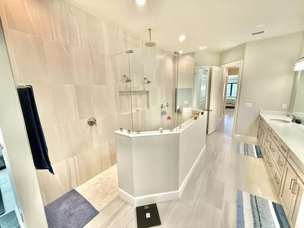 Primary bathroom of new construction home in Shelter Cove. Flagler Beach, FL.