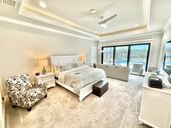 Primary Bedroom of new construction home in Shelter Cove. Flagler Beach, FL.
