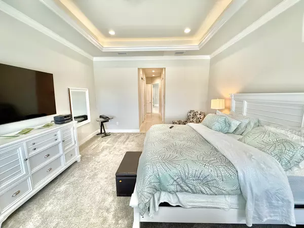 Primary Bedroom of new construction home in Shelter Cove. Flagler Beach, FL.