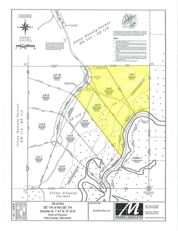 Lt 1,2,3 RIVER HILL RD, Conover, WI 54519