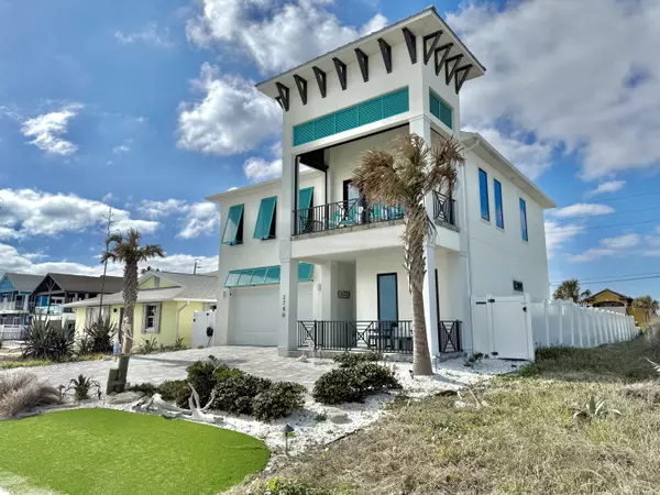 Front Facing Photo of new construction Flagler Beach Home. Located on oceanshore blvd.