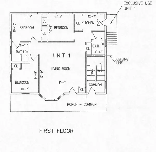 Unit 1 Condo Floor Plan