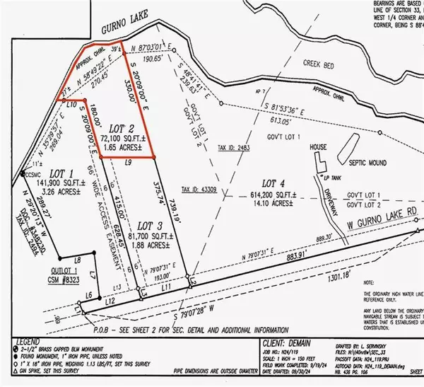 Lot 2 Gurno Lake Road, Hayward, WI 54843