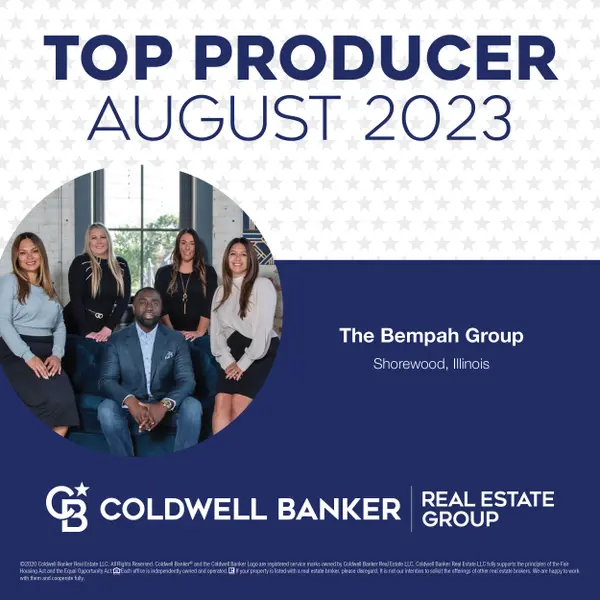 August 2023 - Top Producing Team #toprealestateagent #topproducer #realestate #chicagoagent #thebempahgroup #coldwellbanker