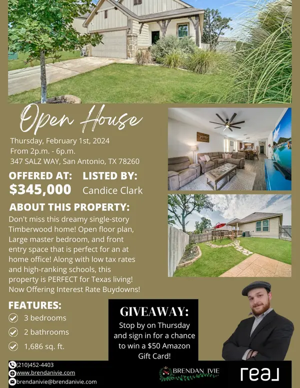 🚨 Tomorrow is the day! Join us for the Open House at 347 Salz Way on Thursday, February 1st, from 2-6pm. 🏡 Your dream home awaits, and you could even win a $50 Amazon gift card when you sign in. Don't miss out! See you tomorrow! 🎉 #OpenHouse #RealEstate #AmazonGiveaway #Tomorrow 🏠🗓️🎁😃