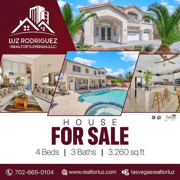 4 Bed | 3 Bath | 3,260 sqft | $730,000

REALTOR
Luz Rodriguez⁠ ⁠
Signature Real Estate Group S.0192434⁠.LLC
✉️buysell@realtorluz.com⁠ ⁠

#realtorlasvegas #realestateagent #forsale #househunting #home #property #investment #homeforsale #luxury #listing #house #mortgage

