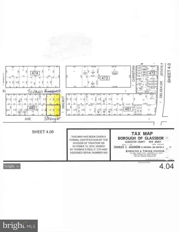 Glassboro, NJ 08028,480 TRUMAN #LOT 9&10